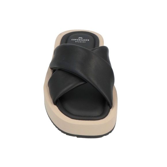 Copenhagen Studios Black Leather Sandals US 7 - Picture 2 of 4